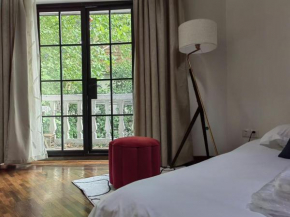 Shanghai Historical Forest Cabin loft With Balcony at second floor near middle Huaihai road